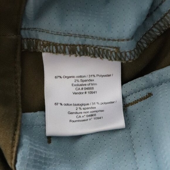 MEC Women's Sz 2 Khaki Patagonia‎ Twill Traveler 5-Pocket Stretch Active Pants - Picture 13 of 14